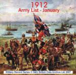 Army List 1912 - January
