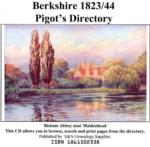 Berkshire 1823 and 1844 Pigot's Trade Directory