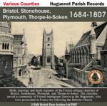 Bristol, Stonehouse, Plymouth, and Thorpe-le-Soken PRs 1684-1807