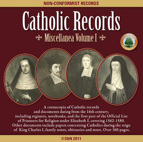 Catholic Records: Miscellanea Volume 1