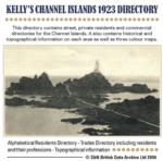 Channel Islands, Kelly's 1923 Directory