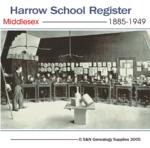 Middlesex, Harrow School Register 1885-1949