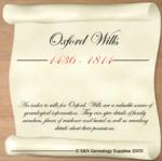 Oxfordshire, Index to Oxford Wills 1436-1814