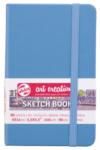 Pocket Notebook with Blank Pages - Lake Blue