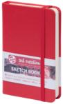 Pocket Notebook with Blank Pages - Red