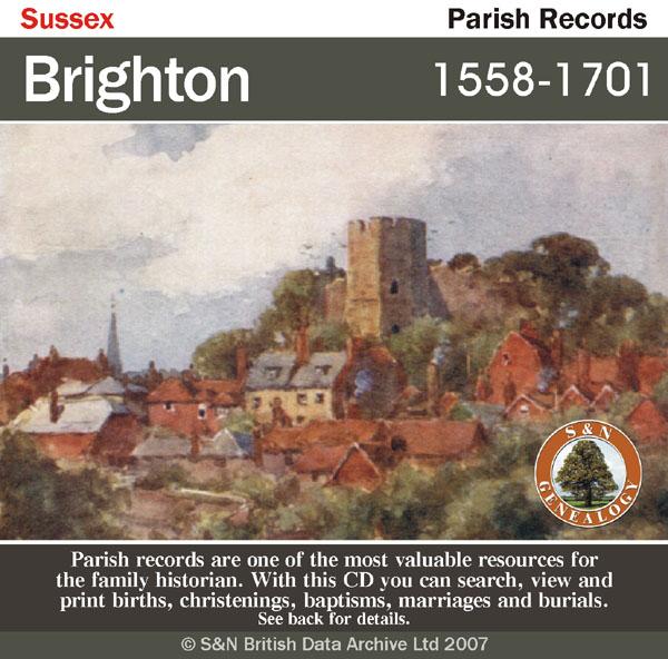 Sussex, Brighton Parish Registers 1558-1701