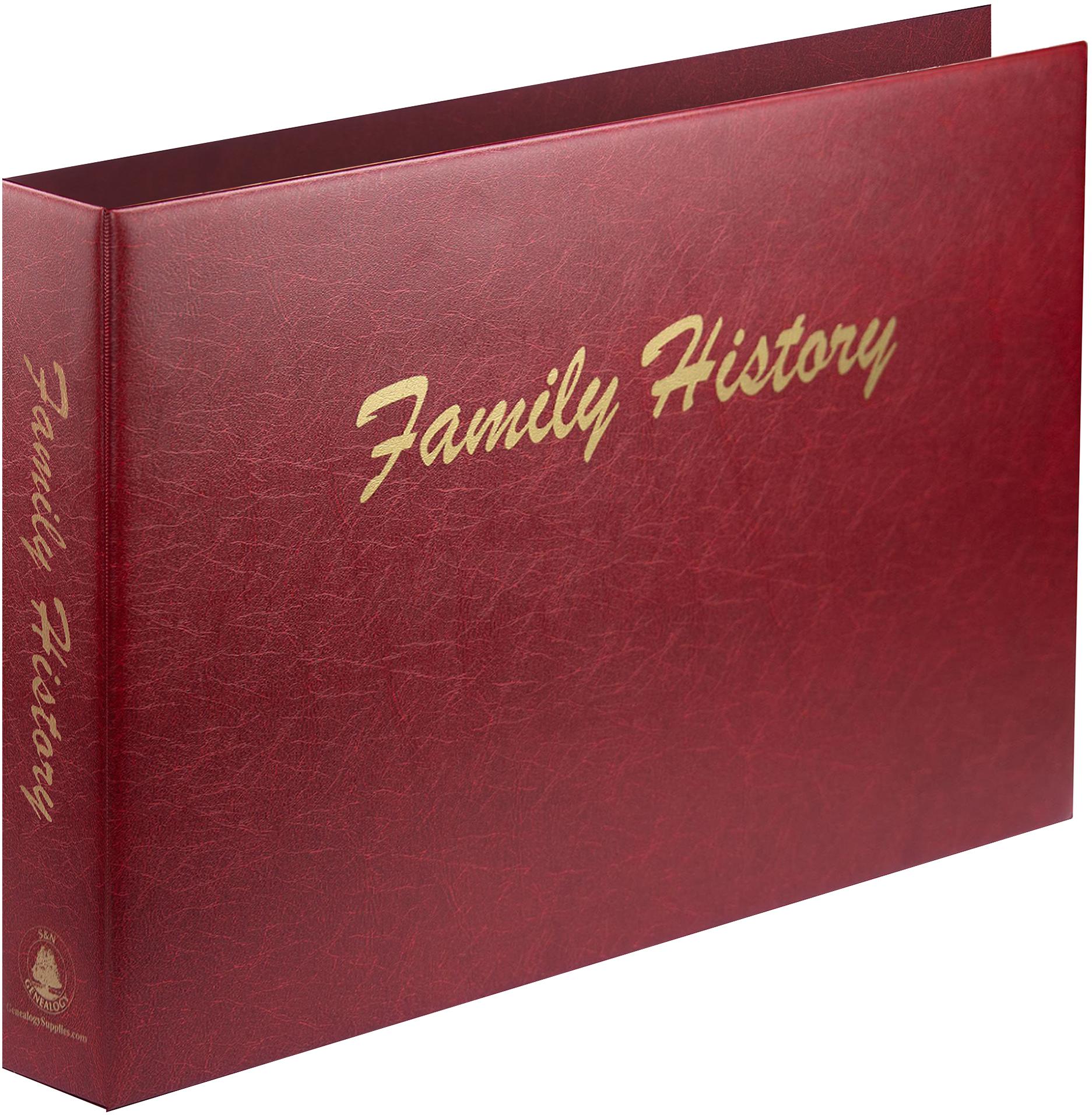 Save 25% on A3 Burgundy Family History Binders