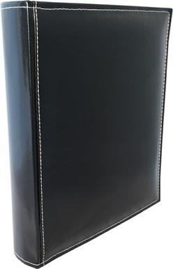 A4 Premium Leather Binder - Black
