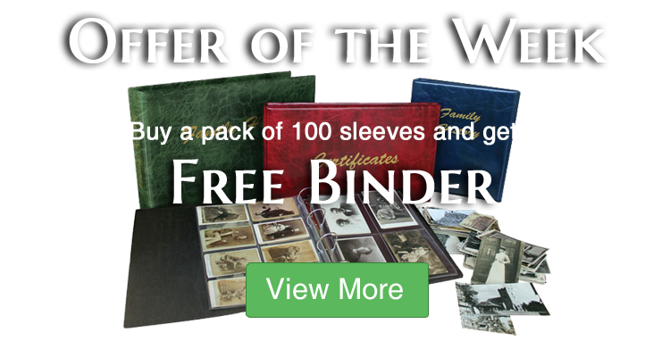 Buy a pack of 100 Sleeves and get a FREE binder!