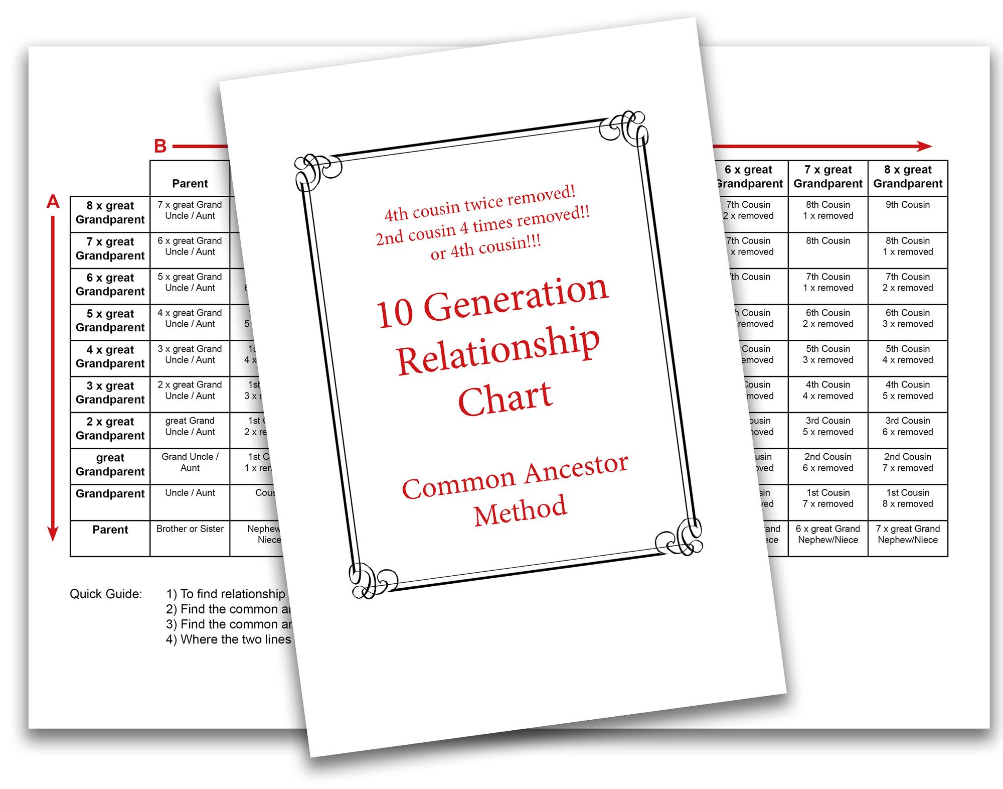 10 Generation Relationship Chart Binders Sleeves