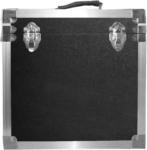 12 inch Retro Style LP Vinyl Storage Case - Black