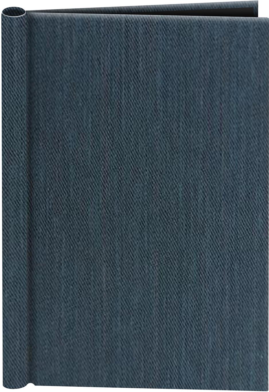 A4 Blue Canvas Springback Binder - Untitled