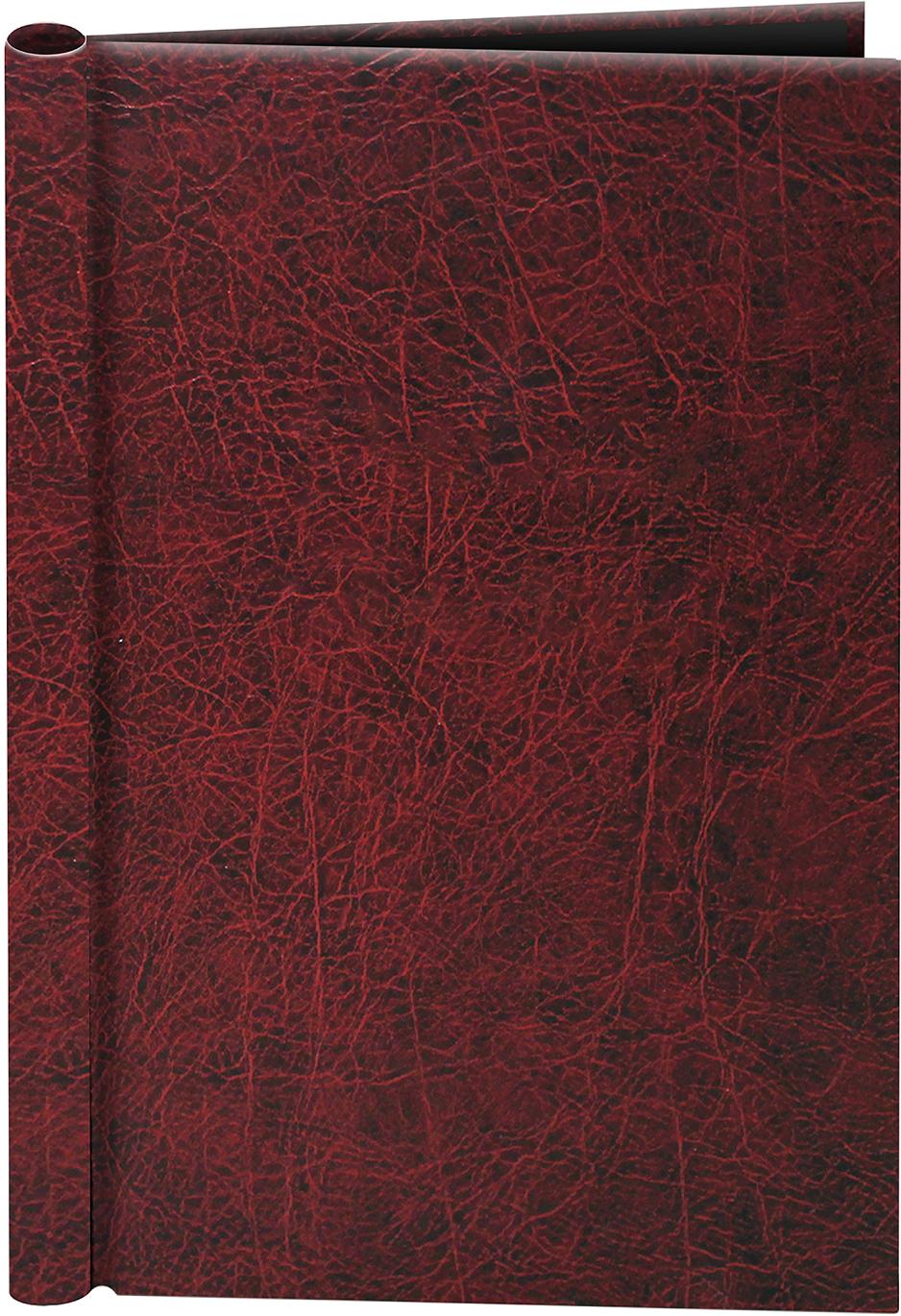 A4 Burgundy Leather Effect Family History Springback Binder - Untitled