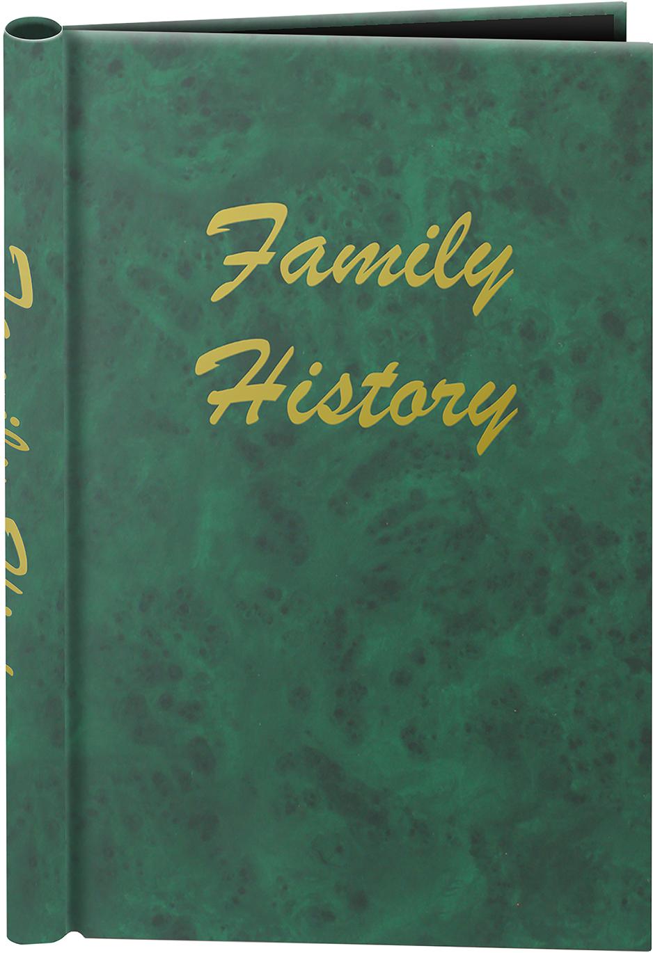 A4 Green Deluxe Family History Springback Binder