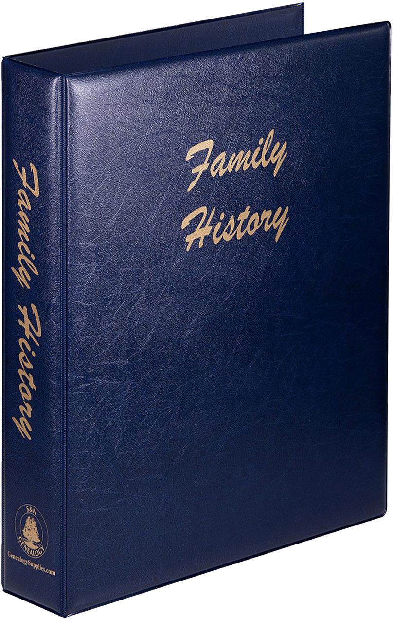 A4 Luxury Blue Family History Binder