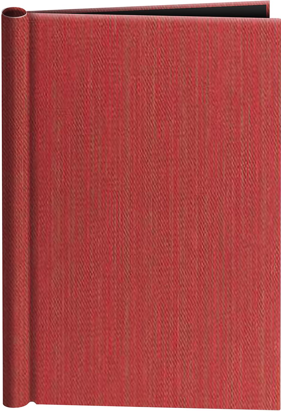 A4 Red Canvas Springback Binder - Untitled