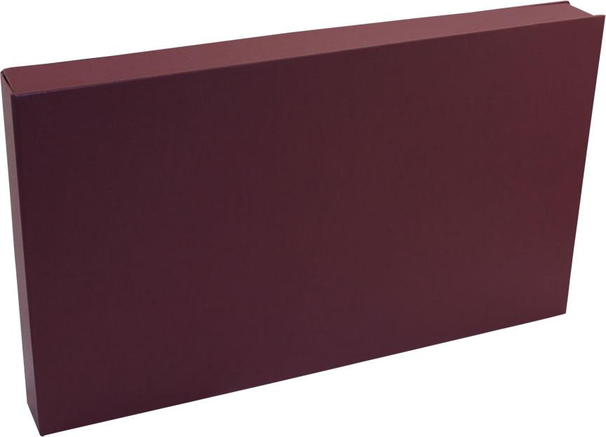 Long Certificate Premier Box Binder - Burgundy