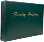 A3 Luxury Green Family History Binder