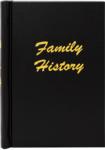A4 Black Leather Effect Family History Springback Binder