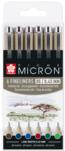 Acid Free Writing Pens - Pack of 6 (Earth Colours)