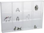 Acrylic Display Case with Sliding Door 300mm wide 12 spaces