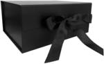 Black Folding Storage Box for Photos and Keepsakes - Magnetic Memory Box 240x175x105mm