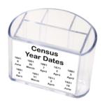 Census Year Dates - Pen Pot Gift