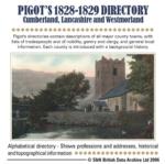 Cumberland, Lancashire and Westmorland Pigot's 1828-1829 Directory