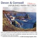 Devon & Cornwall - Previously Unpublished Phillimore Parish Records
