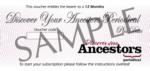 Discover Your Ancestors Online Periodical Plus Data - 12 Issue Gift Voucher