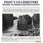 Durham, Northumberland & Yorkshire 1834 Pigot's Directory
