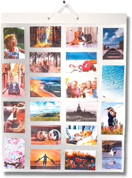 Hanging Gallery Picture Pockets - Large - 40 6x4 Photos in 20 Pockets