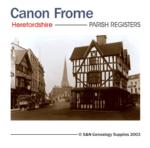 Herefordshire, Canon Frome Parish Registers 1680-1812