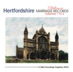 Hertfordshire Phillimore Parish Records (Marriages) - Volumes 1 to 3