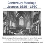 Kent, Canterbury Marriage Licences 1619-1660