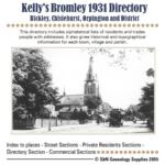 Kent, Kelly's 1931 Directory of Bromley