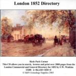 London 1852 Watkins Directory