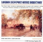 London 1859 -  Kelly's Post Office Directory