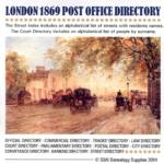 London 1869 - Kelly's Post Office Directory