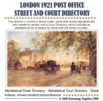 London 1921 - Post Office Street and Court Directory
