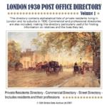 London 1930 Post Office Directory, Volume 1