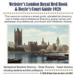 London,  Webster's London Royal Red Book & Boyle's Court Guide 1928