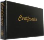 Long Luxury Black Certificate Binder
