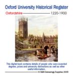 Oxford University Historical Register  1220-1900