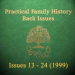 Practical Family History Magazine Back Issues 13 to 24 (1999) on CD-ROM