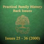 Practical Family History Magazine Back Issues 25 to 36 (2000) on CD-ROM
