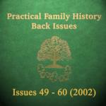 Practical Family History Magazine Back Issues 49 to 60 (2002) on CD-ROM