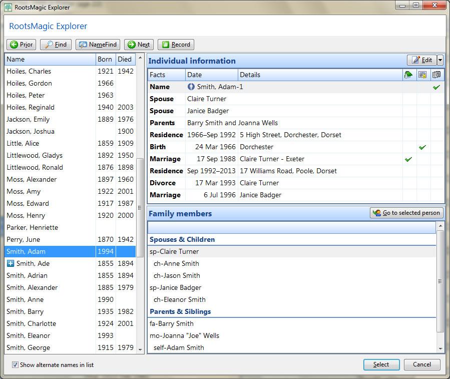 computer files using rootsmagic 7