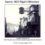 Surrey 1823 Pigot's Directory