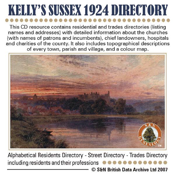 Sussex 1855-1938 Pevensey Kelly's County Directories 
